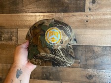 Bureau Of Engraving And Printing Snapback Hat VTG Camo Realtree Trucker Cap Sewn