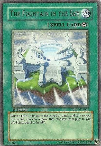 The Fountain in the Sky TSHD-EN052 Rare Unlimited Edition LP Yugioh Card  