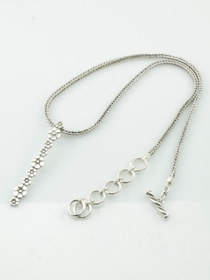Lois Hill Sterling Silver Flower Necklace