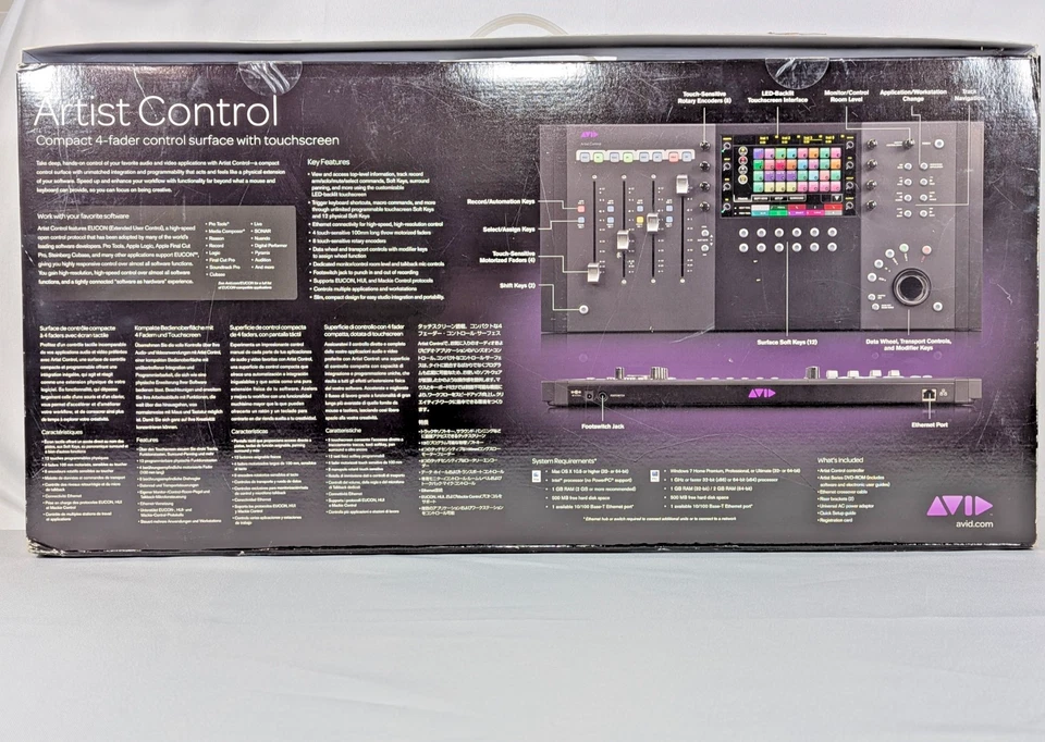 Avid Artist Control 4-Fader Control Surface Touch Screen - Studio Liquidation - Image 2 of 4