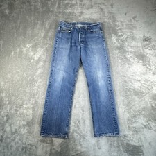 Vintage Levis 501 Jeans Mens 36x32 30x30 Blue 80s Made in USA Button Fly