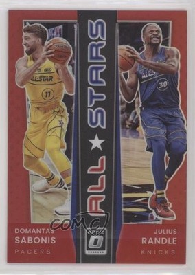 2021 Donruss Optic All-Stars Red Prizm 43/99 Domantas Sabonis Julius Randle 04cw