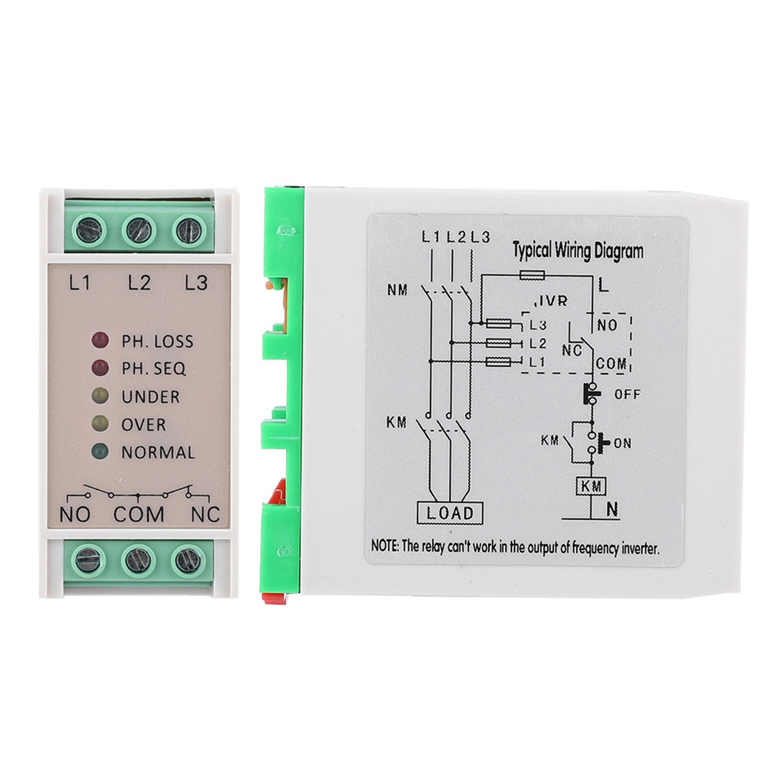 220VAC Over & Under Voltage Failure Phase Sequence Protector 3 Phase