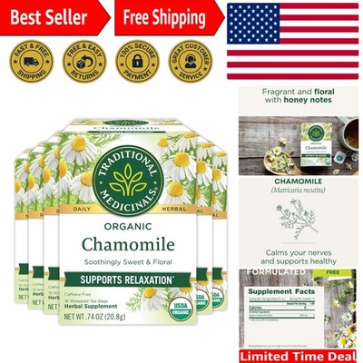 Organic Chamomile Tea - 96 Calming Tea Bags for Relaxation & Digestion