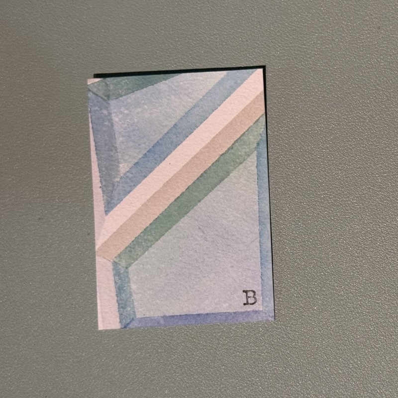 ACEO Abstract Crystal | 3 of 8 | Watercolor by betti 3.5” x 2.5”