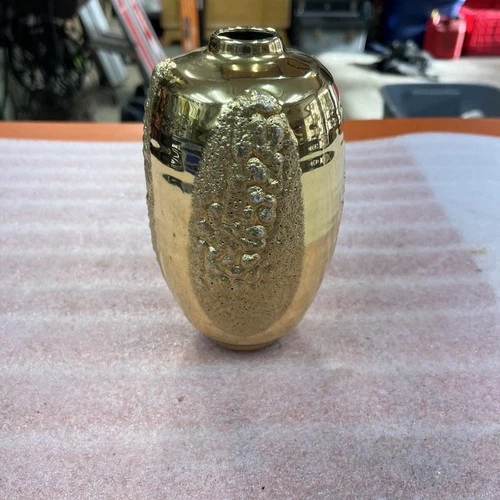 Haeger Ornate Gold Bud Vase