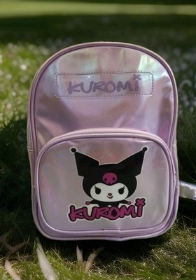 Kuromi Kids Backpack Purple Pink Small with Zip & Adjustable Shoulder Strap