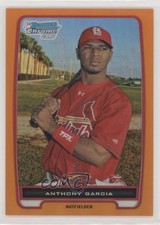 2012 Bowman Chrome Prospects Orange Refractor 12/25 Anthony Garcia #BCP158 7fb