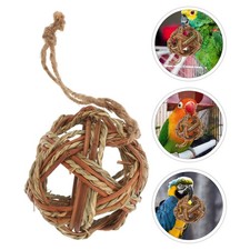 Wicker Bunny Grass Chew Rack Safe Toy for Rabbits and Birds