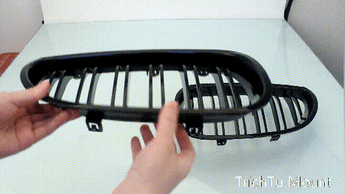 Parrilla delantera negra brillante para BMW Serie 5 E60 E61 2002-2009 nueva - Imagen 12 de 18