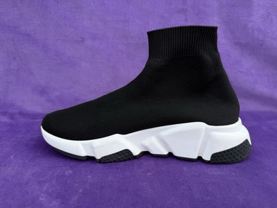 Size 5- Balenciaga Speed Trainer Black | eBay