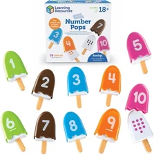 Learning Resources Smart Snacks Number Pops - Sorting Toys, Stacking Montessori,