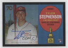 2021 Topps All-Star Rookie Cup Black Foil 1/10 Tyler Stephenson #RCA-TS Auto 4m3
