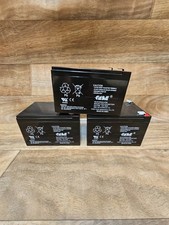 Lot of 3 CASIL CA12100 12V 10Ah Sealed Lead Acid SLA Batteries Tested 13.1V