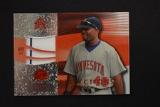 Torii Hunter 2004 Upper Deck Reflections Game Used Jersey Red /50 Twins #253