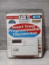 LUX Smart Temp 1500 Programmable Thermostat LUXLIGHT TX1500 Lighted Display NOS