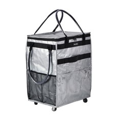 Reusable Grocery Bag On Wheels Large Capacity Shopping Trolley Foldable Rolli...