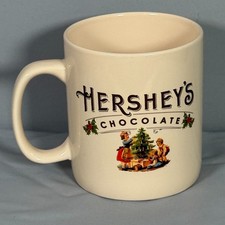 Hershey's Oversized Hot Chocolate Coffee Cup Mug Large Christmas Tree 32 Oz EUC