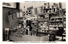 Eckerd's Modern Cigar Counter Inside View Columbia SC Postcard AG10