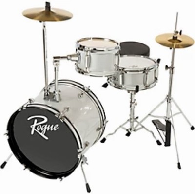 Kids Drum Set Beginner Kit   Rogue Lil  Kicker 3-Piece All-in-One