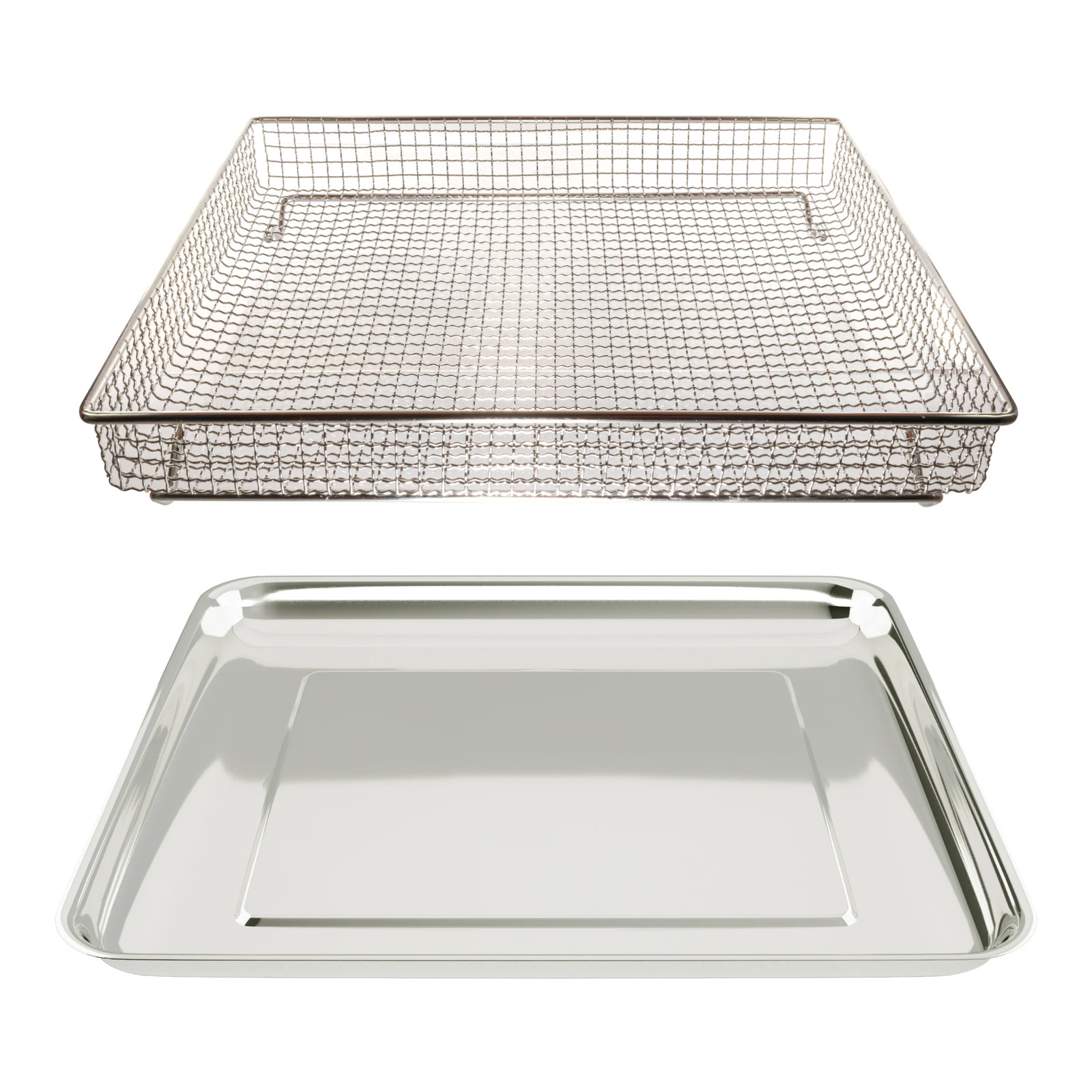 Univen Stainless Steel Baking Tray Pan and Air Fryer Basket Compatible with Cuis
