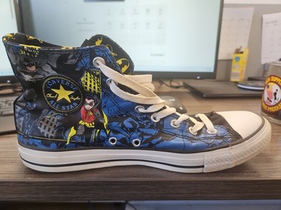 Converse All Star High Tops DC Comics Batman & Robin Limited Edition US size 10