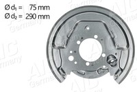 Spritzblech Ankerblech Hinterachse Rechts FÜR Toyota Avensis ( T25 ) - AIC 58834
