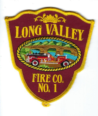 *CURRENT* Long Valley (Morris County) NJ New Jersey Fire Co. No. 1 Dept. patch