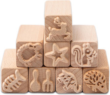 8 St&uuml;ck Holzstempel f&uuml;r Ton und Keramik Holz Keramik Werkzeuge Stempel Quadratis