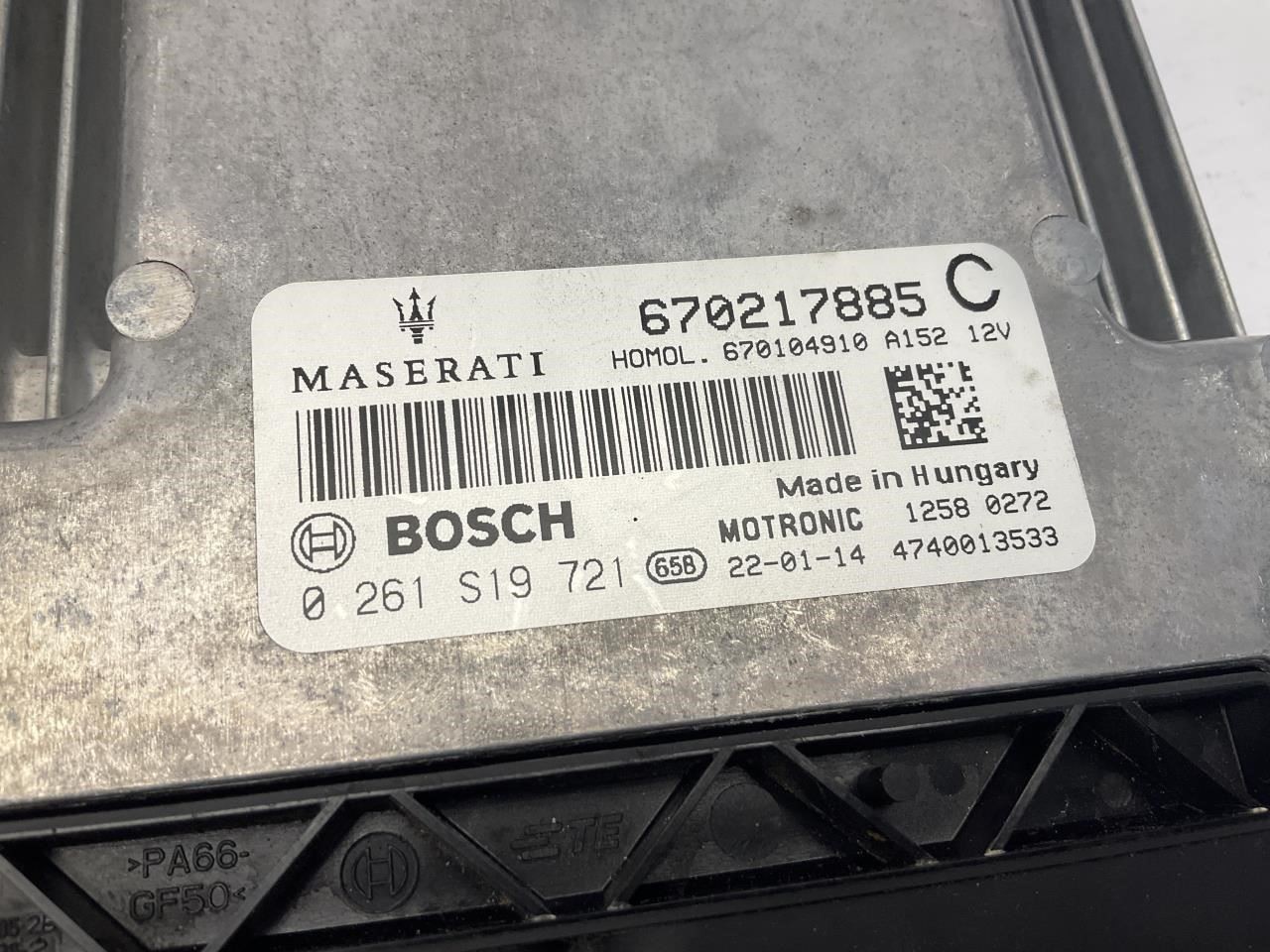 17-24 Maserati Levante 3.0L Engine ECM Electronic Control Module Q