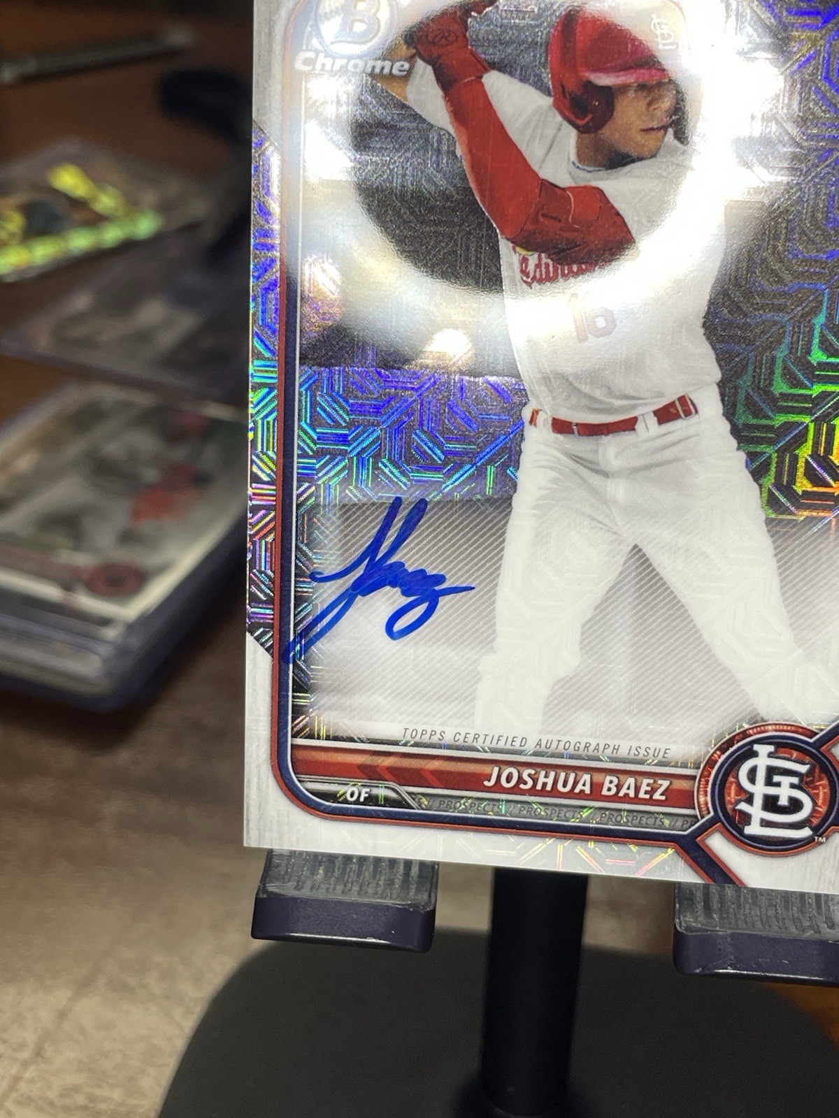 2022 Bowman Chrome Mega Box Joshua Baez 1st Mojo Auto SP 🔥 BMA-JB view 3