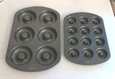 Wilton Mini Donut baking pans non-sticking Two sizes SET OF 2 Kitchen