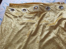 pair of crushed velour eyeletcurtains