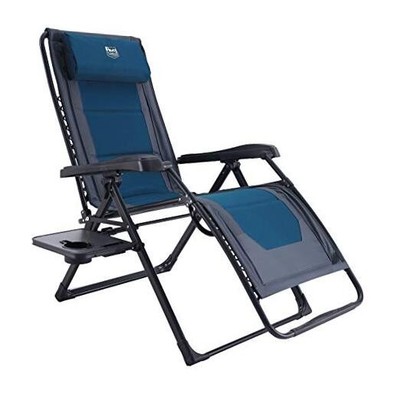  Zero Gravity Chair Oversized Recliner 350lbs Capacity Patio Lounge Blue 1 Pack