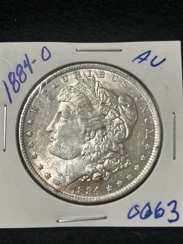 1884-O New Orleans Morgan Silver Dollar AU Exceptional Condition 90% Silver