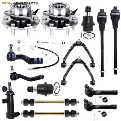 Front Upper Control Arm Wheel Hub Bearing Tie Rod End For 2001-2006 Chevy Tahoe