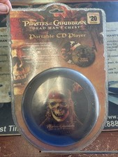 New Rare Pirates Of The Caribbean Portable CD Player Disney Dead Man s Chest