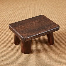 Wooden Stool, Rectangular Bedside Step Stool, Step Ladder for Kitchen  Bathr...
