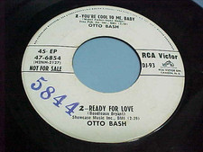 OTTO BASH / MARTHA CARSON - 1957 PROMO EP - YOU'RE COOL TO ME BABY - EX/NM VINYL