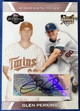 #'d 075/200 SILVER Glen PERKINS Autograph 2007 Topps Co-Signers ROOKIE CARD #117. rookie card picture