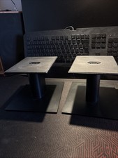 Pair Of Steel Bookshelf Speaker Stands With Anti Slip Mat