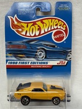 Hot Wheels 1998 First Editions Mustang Mach 1 in Yellow 5SP Collector 670