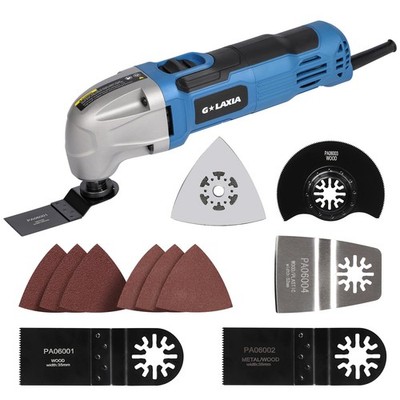 Oscillating Tool 1.5A Multi Tool 3° Angle 12Pc Accessory Kit