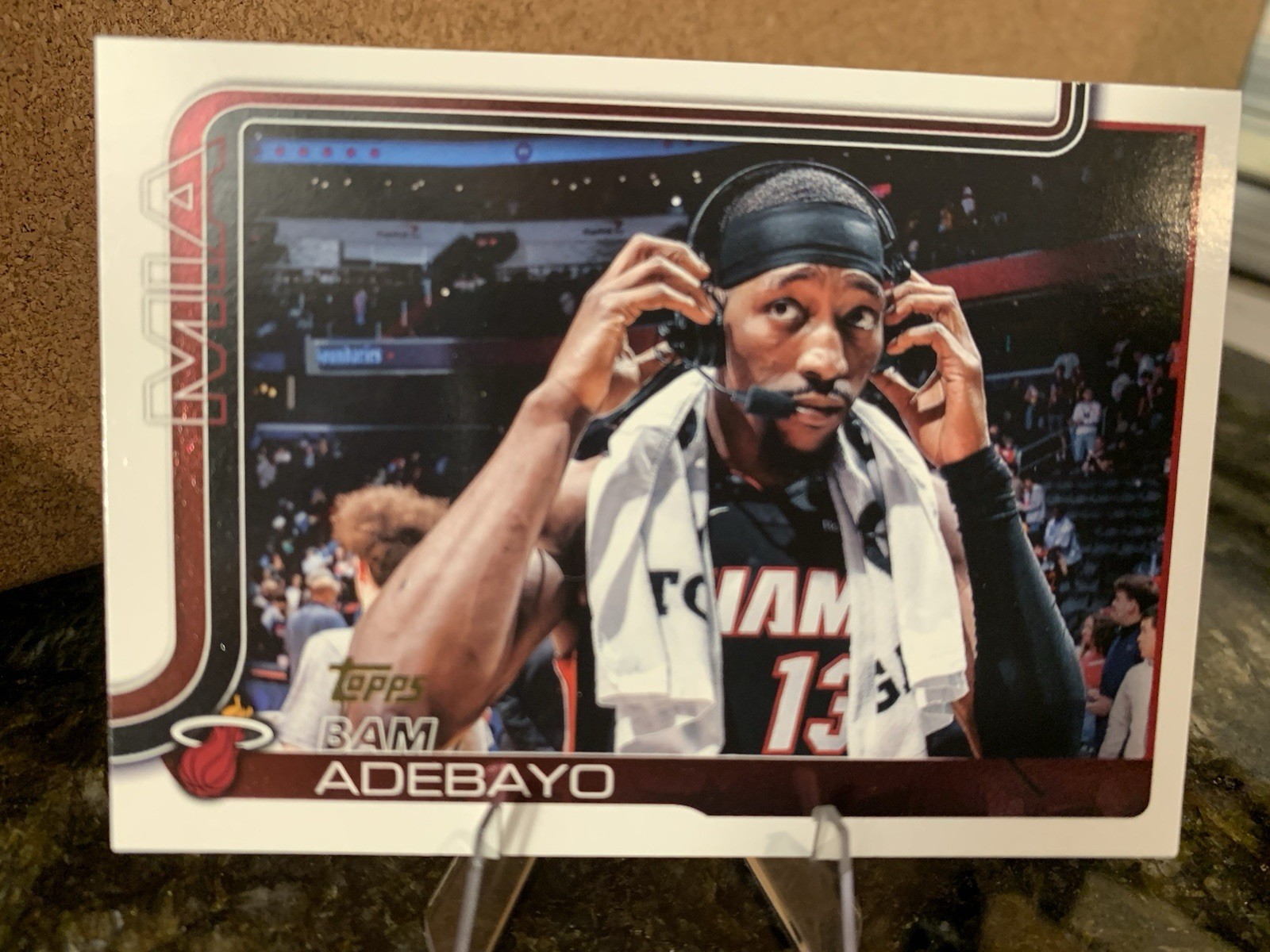2025-26 Topps Basketball Bam Adebayo Golden Mirror SSP Miami Heat #75 Rare!