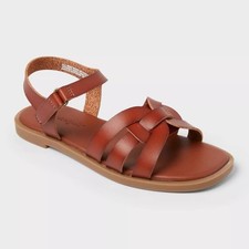 NEW Cat Jack Kids' Christa H-Band Sandals - Brown - Size 6