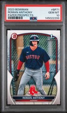 2023 BOWMAN PAPER PROSPECTS #BP71 ROMAN ANTHONY PSA 10