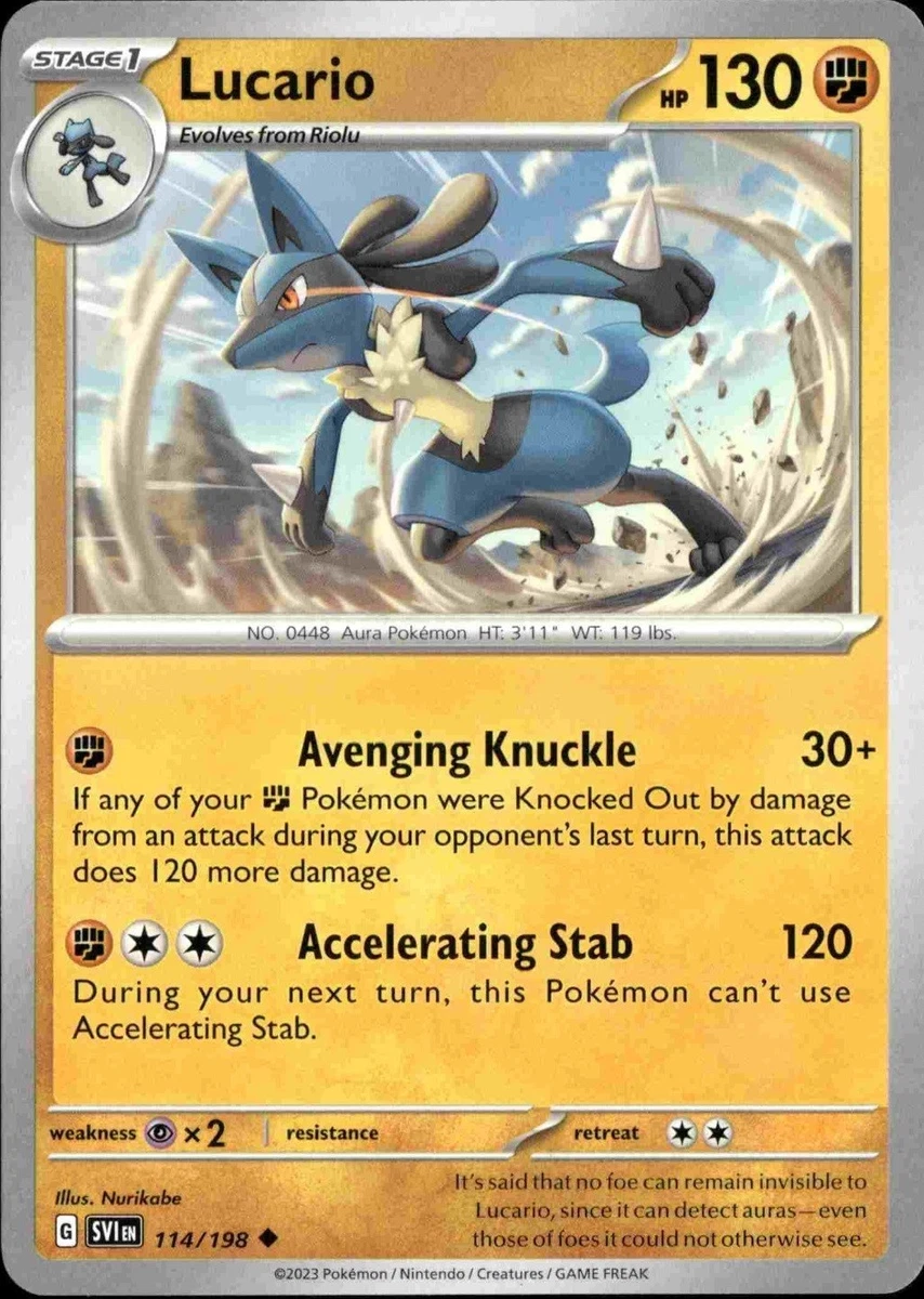 Lucario Pokémon TCG Cards for sale | eBay