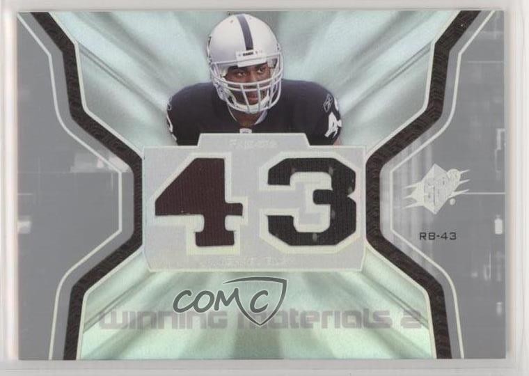 2007 SPx Winning Materials Jersey Number Dual Michael Bush #WM-BU Rookie RC 2u3