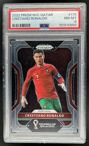 2022-23 Panini Prizm World Cup Cristiano Ronaldo #175 Portugal PSA 8 (50)