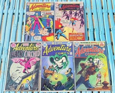 Adventure Comics. DC Comic lot. Universo, Supergirl, Black Orchid, Spectre.